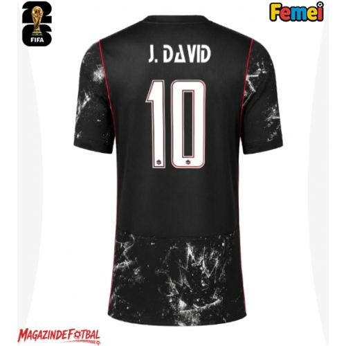 Canada Jonathan David #10 Echipament de Fotbal Replică Mondial 2026 Femei Deplasare Canada Jonathan David #10 Echipament de Fotbal Replică Mondial 2026 Femei Deplasare